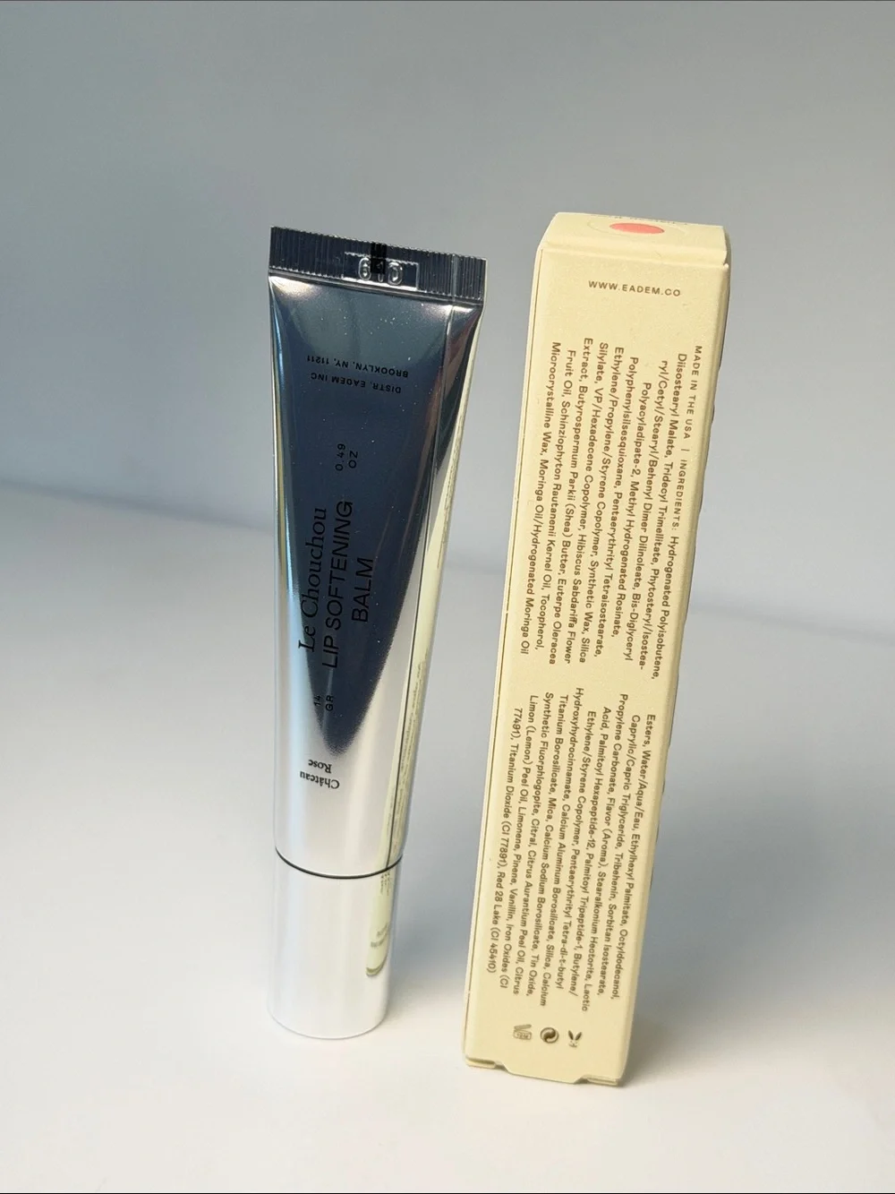 Eadem lip softening balm shade chateau rose NEW